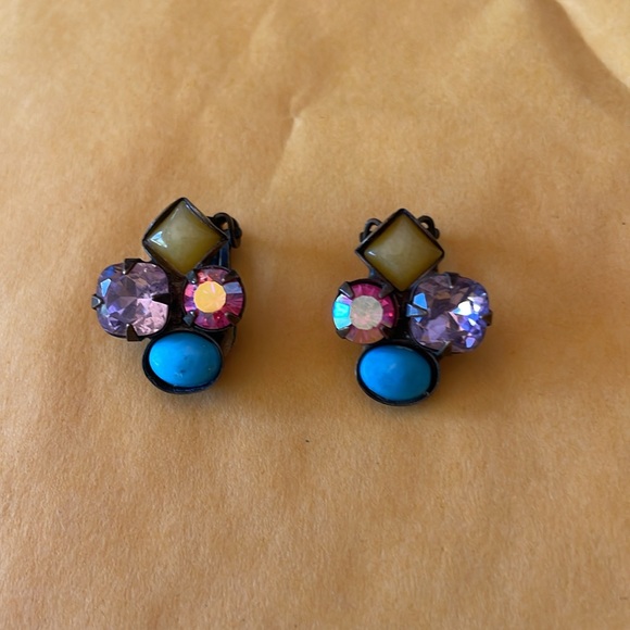 Stunning Sorrelli Vintage Clip On Earrings - Picture 7 of 10